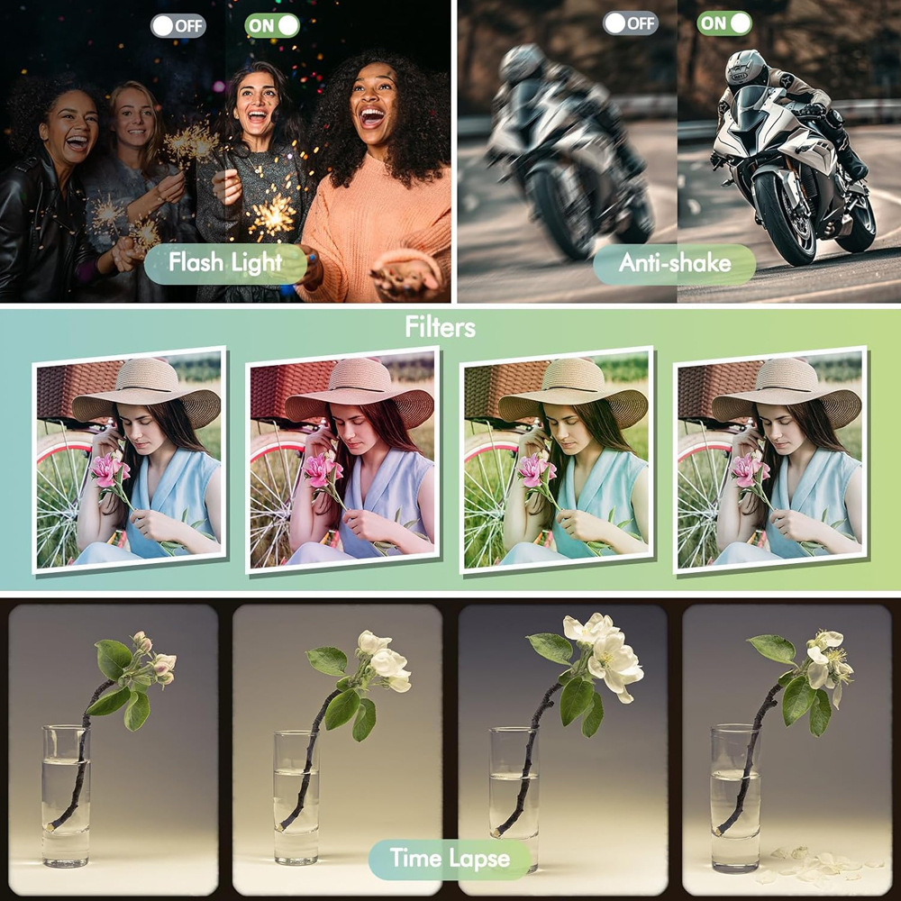 Small Portable Camera With Large Capacity Battery Gifts For Girls