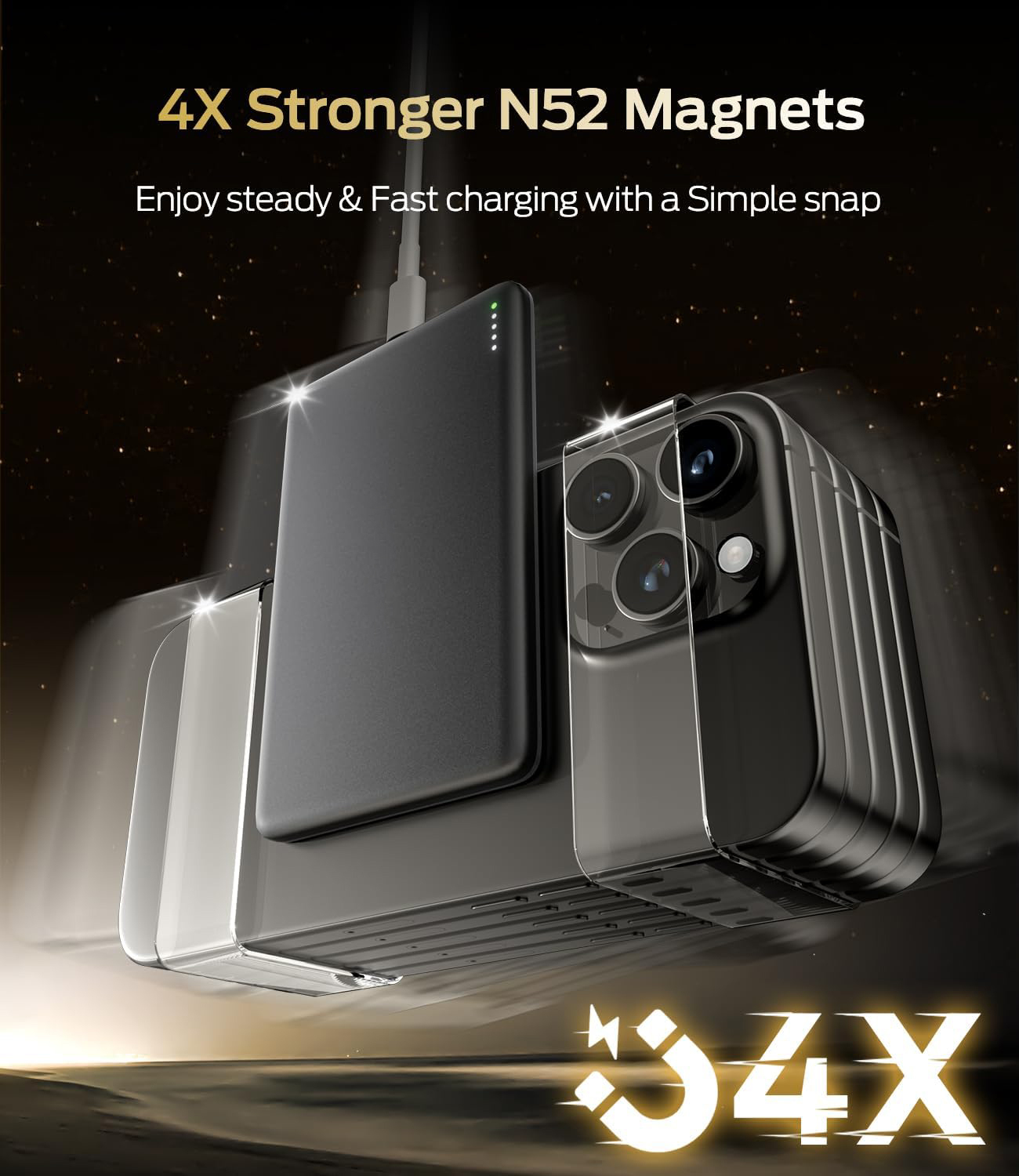 Wireless Magnetic Portable Charger Wireless Power Bank with USB-C Cable-Dreamlock