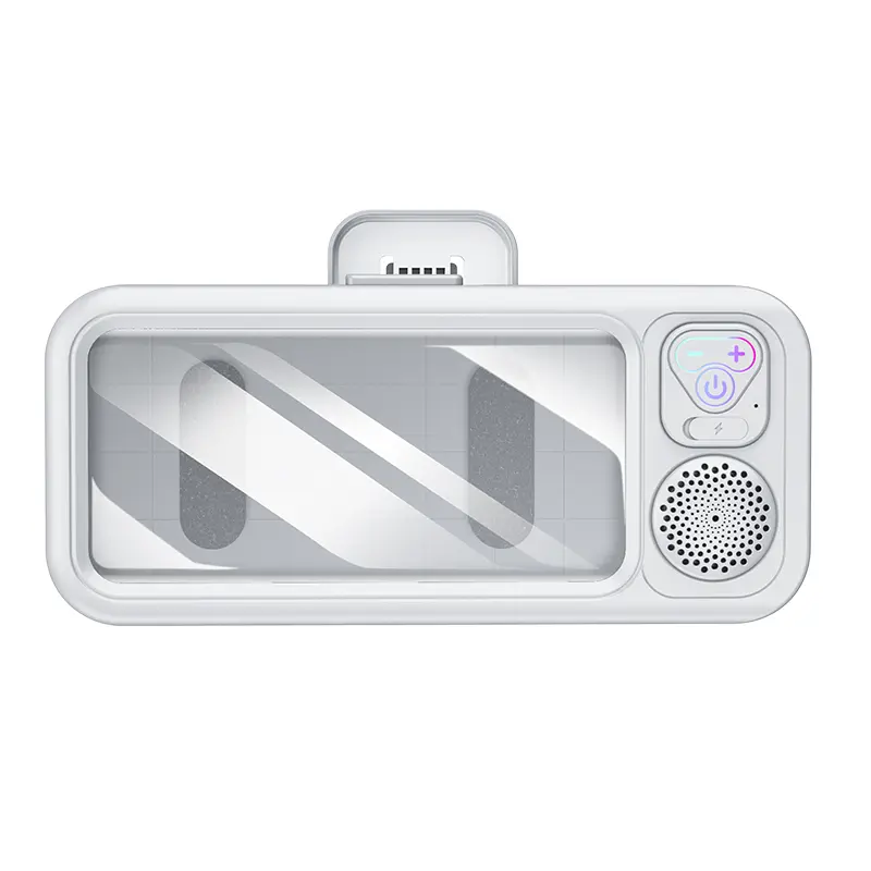 Waterproof box speaker, bathroom waterproof 360° rotating touch screen, Bluetooth speaker