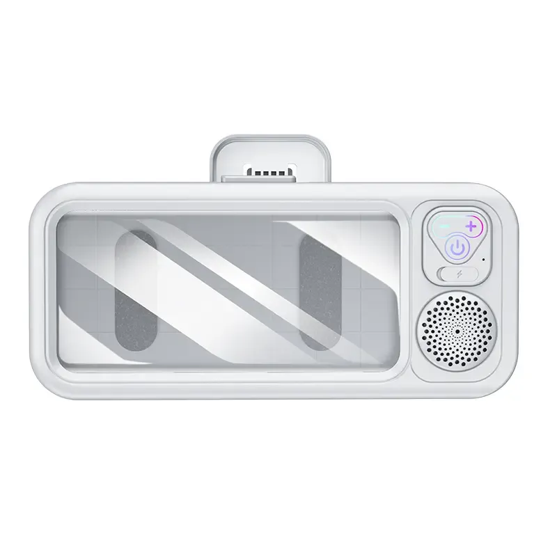 Waterproof box speaker, bathroom waterproof 360° rotating touch screen, Bluetooth speaker