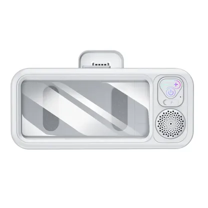 Waterproof box speaker, bathroom waterproof 360° rotating touch screen, Bluetooth speaker