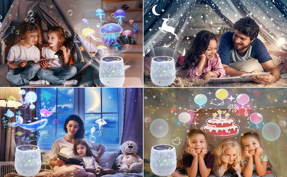 Night Lights for Kids, Star Galaxy Projector, Night Lights for Bedroom, Ceiling