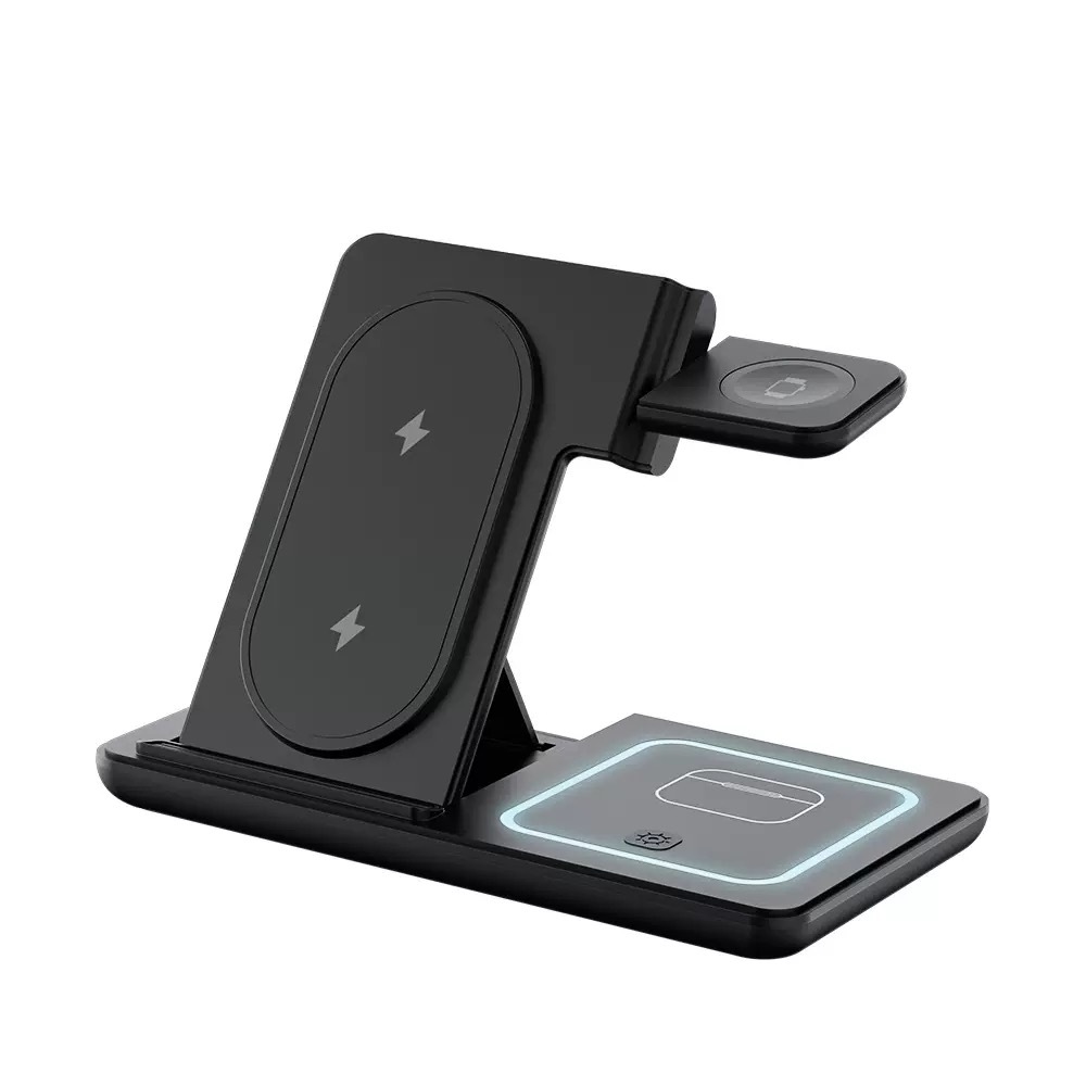 Foldable Wireless Charging Station iPhone 11-17 & Iwatch/AirPods