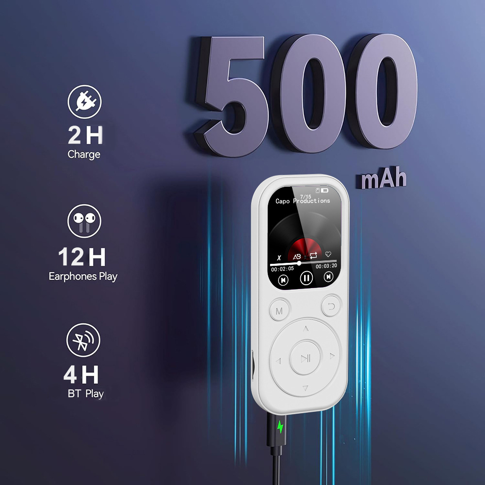 MP3 Player with 1.8 inch Screen Portable Music Player with Speaker, FM Radio, Voice Recorder