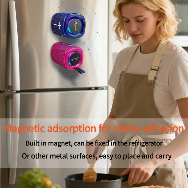 Portable Magnetic 2-in-1 Bluetooth Speaker