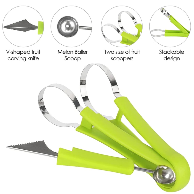 4-In-1 Stainless Steel Fruit Set