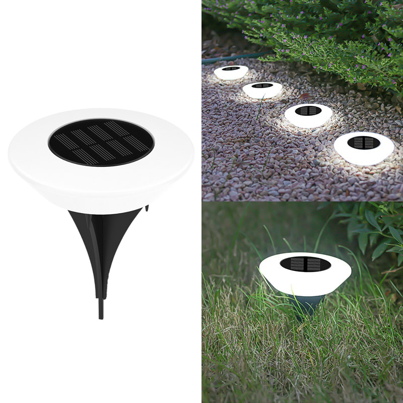 Waterproof Outdoor Landscape Light, Garden Pathway Yard Deck Camping Decor, Solar Ground Lights, LED Lawn Lamp