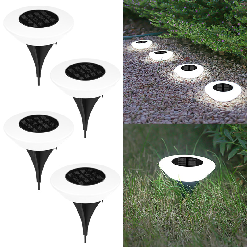 Waterproof Outdoor Landscape Light, Garden Pathway Yard Deck Camping Decor, Solar Ground Lights, LED Lawn Lamp