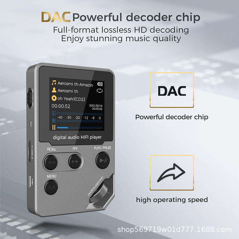 MP3 Player with Bluetooth 1.8 inch Screen, with FM Radio, Recorder, Portable Sport HiFi Music Playe