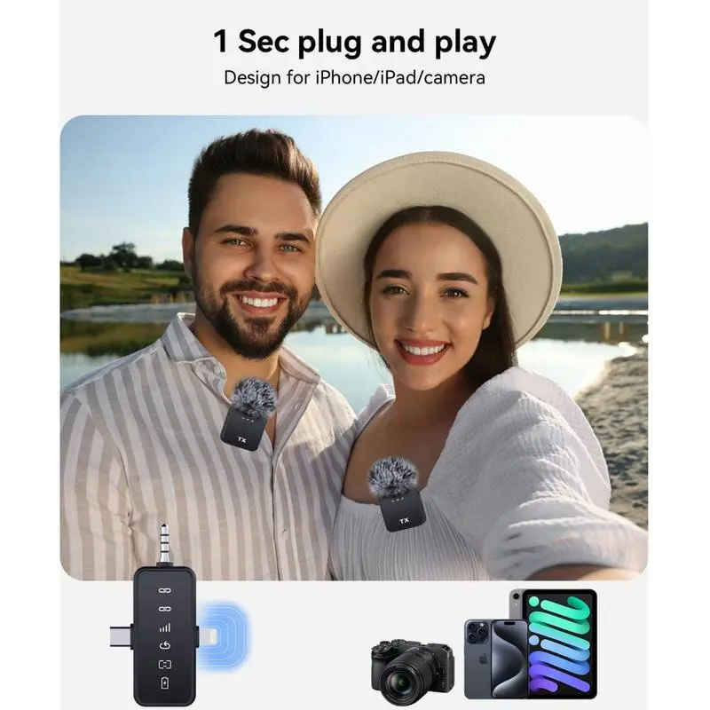 3 in 1 Microphone for iPhone/Android/Camera