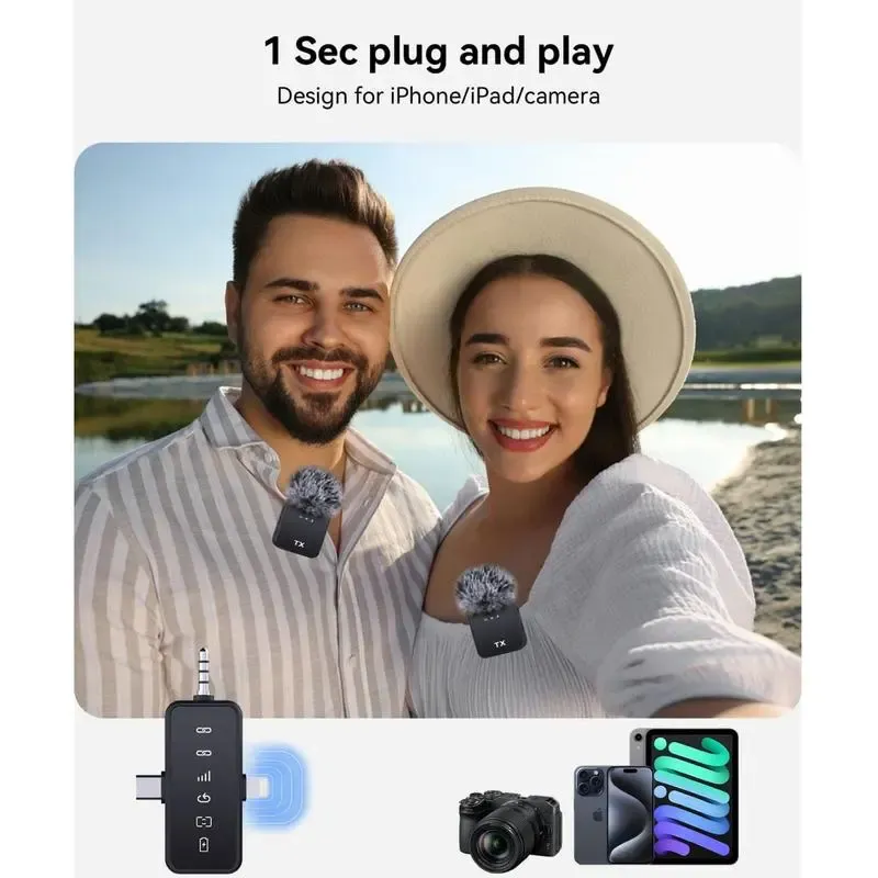 3 in 1 Microphone for iPhone/Android/Camera