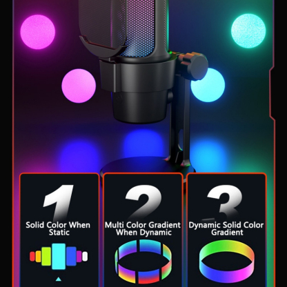  RGB Computer Microphone for Gaming Electronic Sports Recording Live Broadcast 