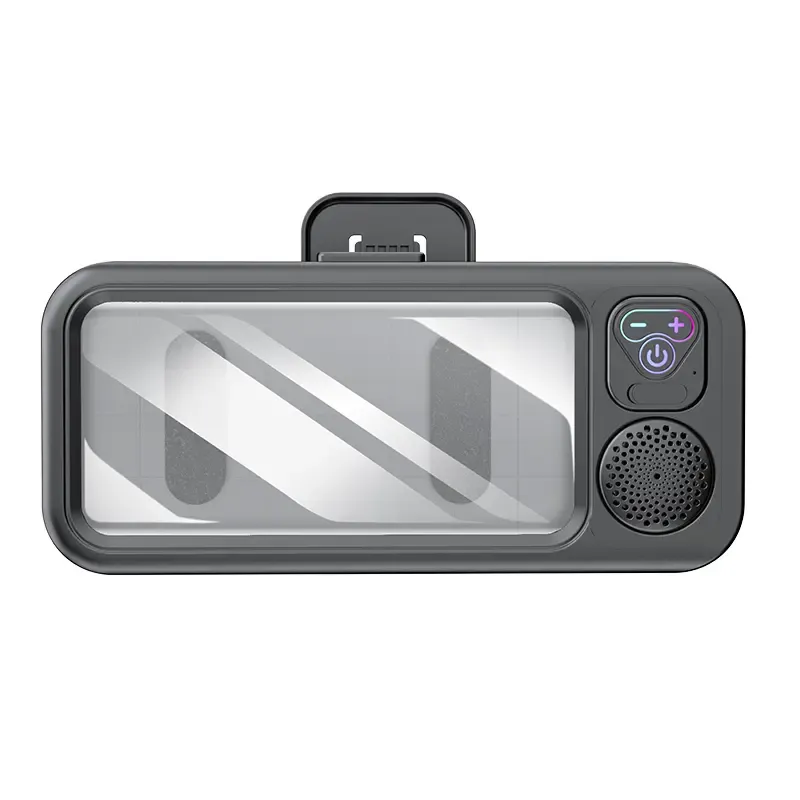 Waterproof box speaker, bathroom waterproof 360° rotating touch screen, Bluetooth speaker