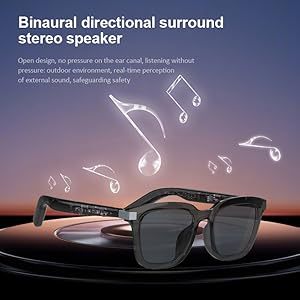 Smart Bluetooth Glasses with Open-Ear Audio UV Protection-Dreamlock