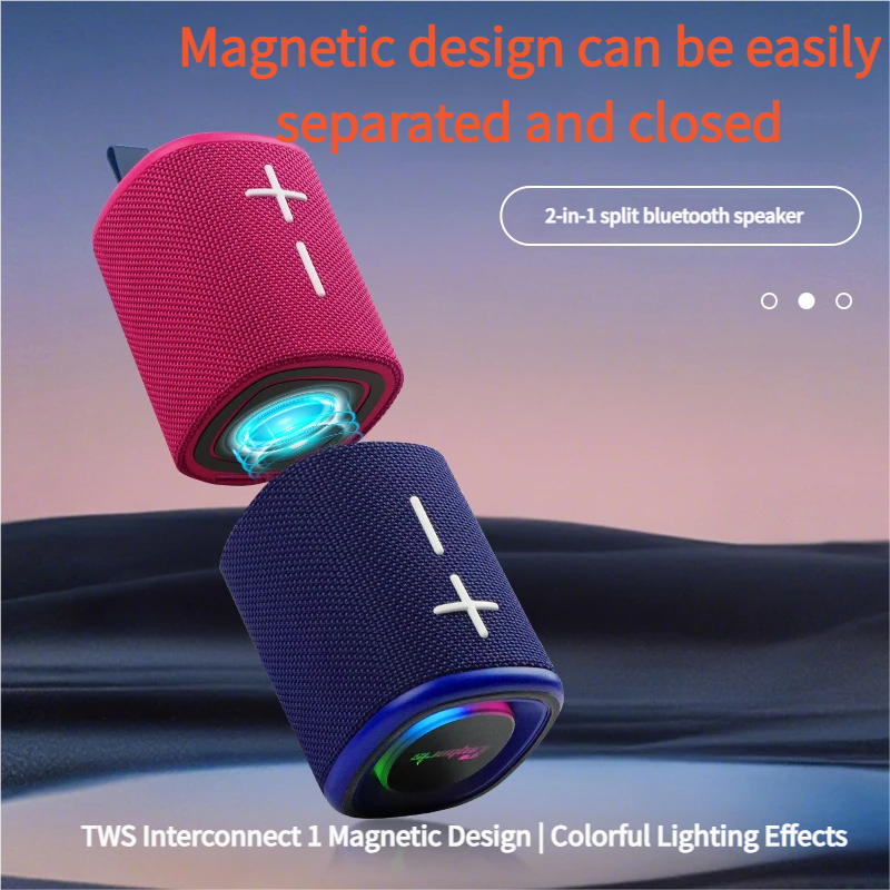 Portable Magnetic 2-in-1 Bluetooth Speaker