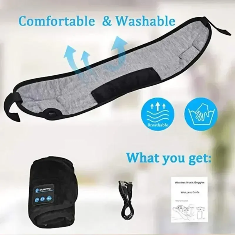 Bluetooth Sleep Mask with 3D Sleep Aid