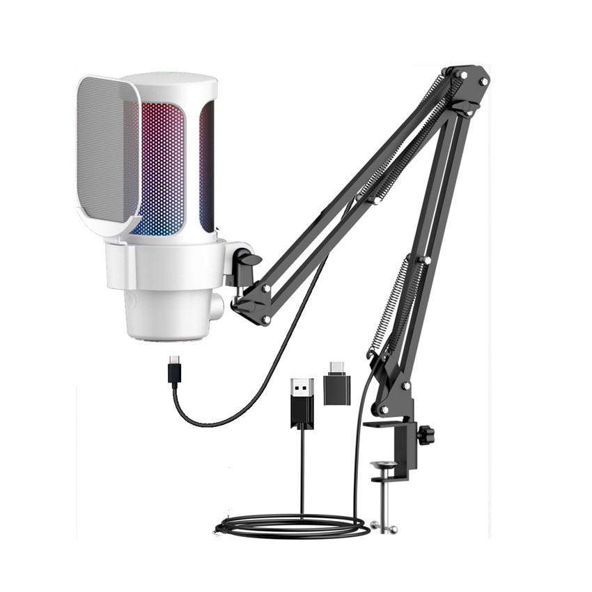 RGB Computer Microphone for Gaming Electronic Sports Recording Live Broadcast