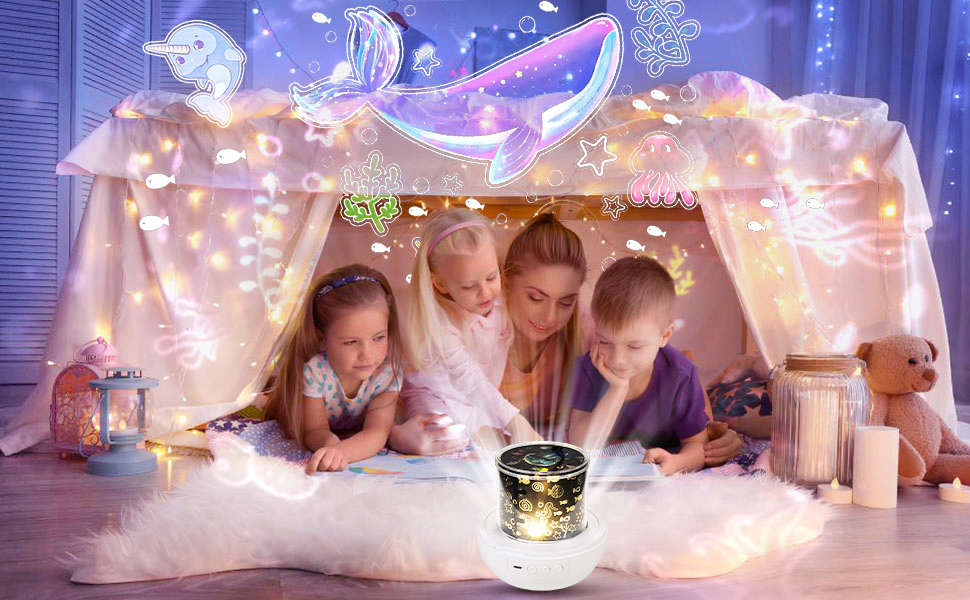 Night Lights for Kids, Star Galaxy Projector, Night Lights for Bedroom,