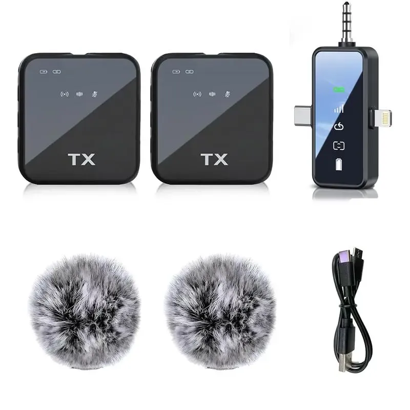 3 in 1 Microphone for iPhone/Android/Camera