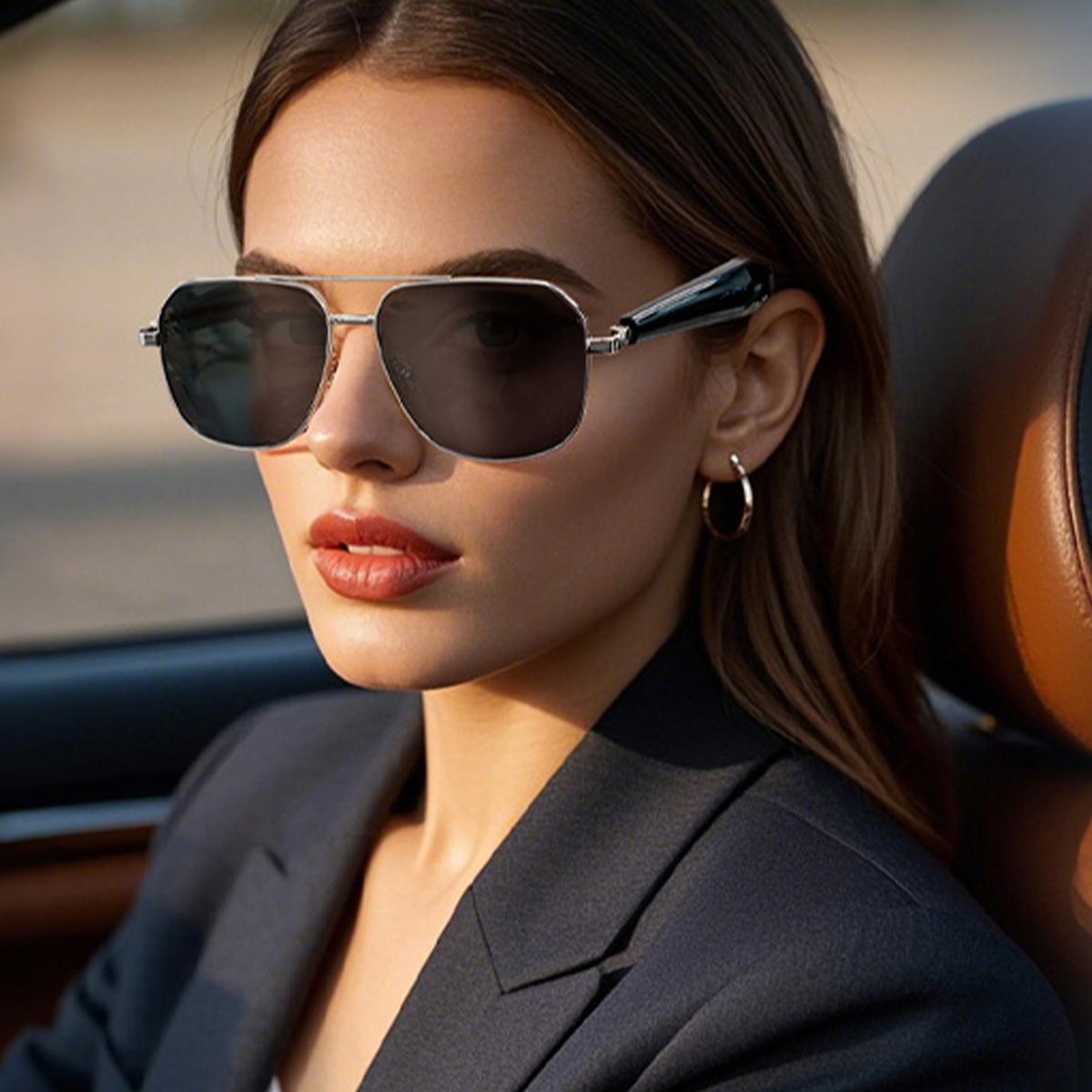 Smart Bluetooth Glasses with Open-Ear Audio Free Hand Calls-Dreamlock