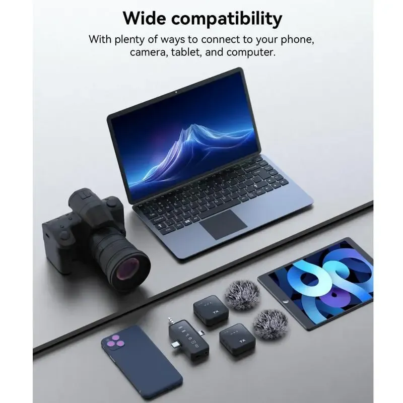 3 in 1 Microphone for iPhone/Android/Camera