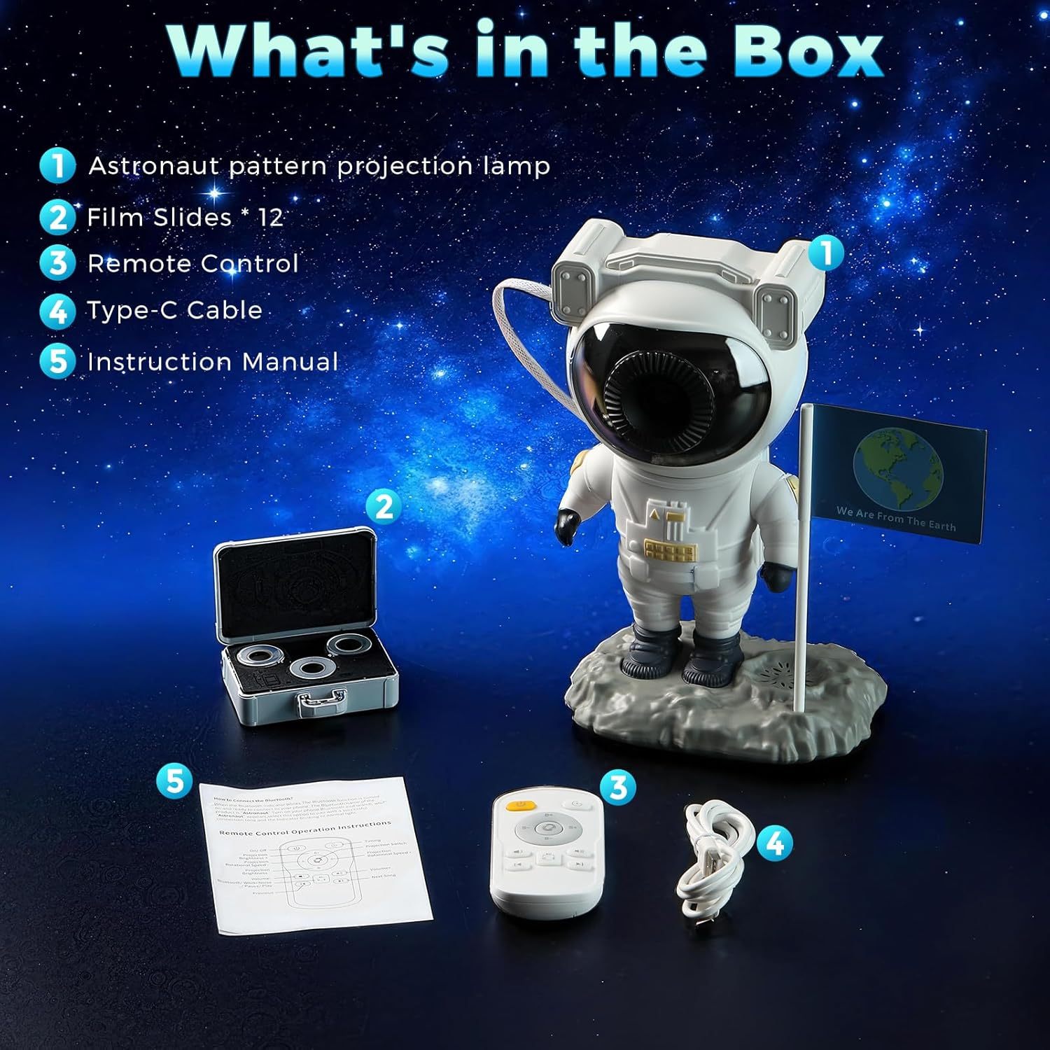 Astronaut Galaxy Projector Planetarium Star Projector
