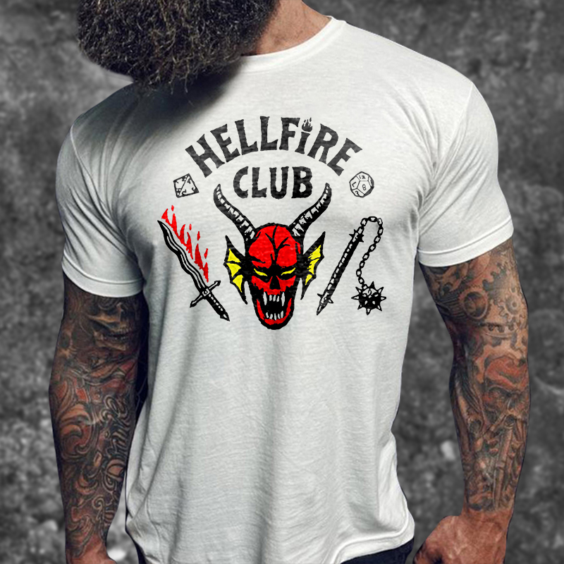 Livereid Stranger Things Season 5 Hellfire Club Printed T-shirt