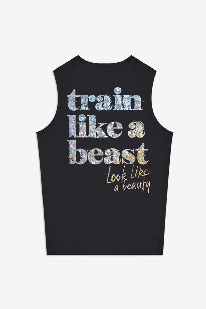 Train Like A Beast Look Like A Beauty Printed Women's Vest