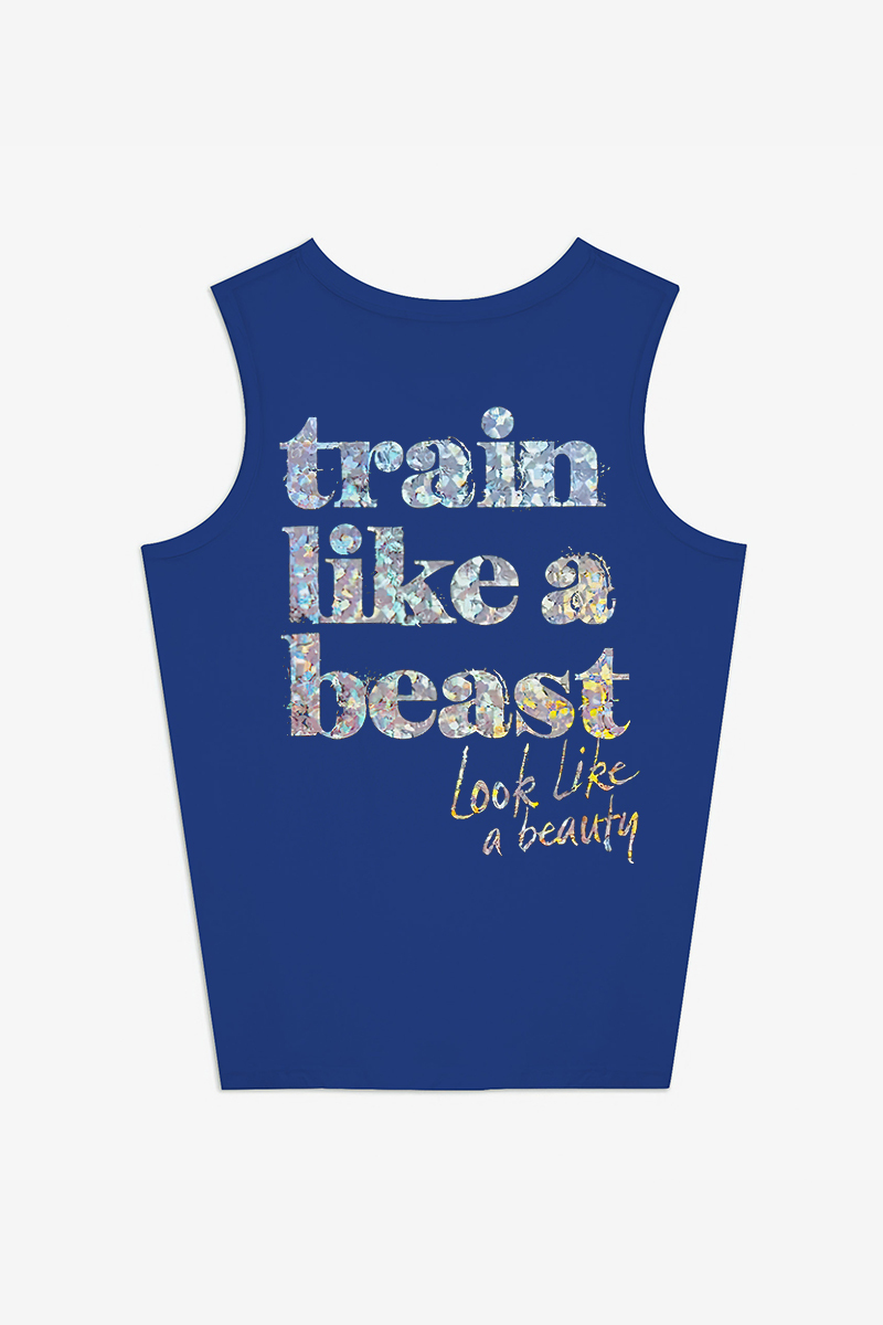 Train Like A Beast Look Like A Beauty Printed Women's Vest