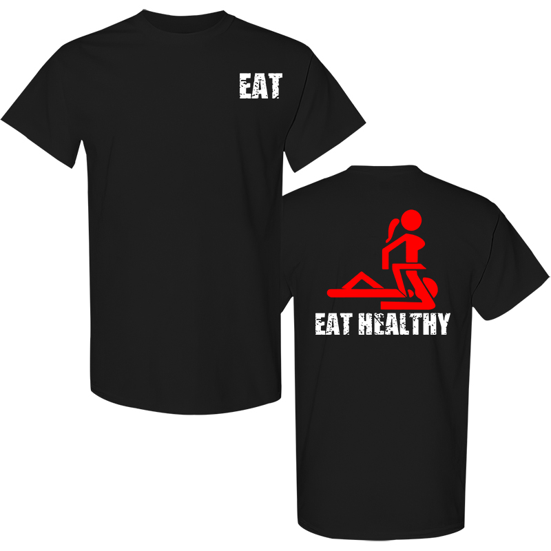 Eat Healthy Printed Men's T-Shirt