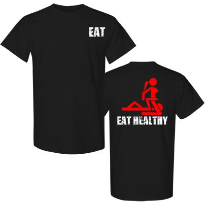 Eat Healthy Printed Men's T-Shirt