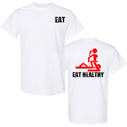 Eat Healthy Printed Men's T-Shirt