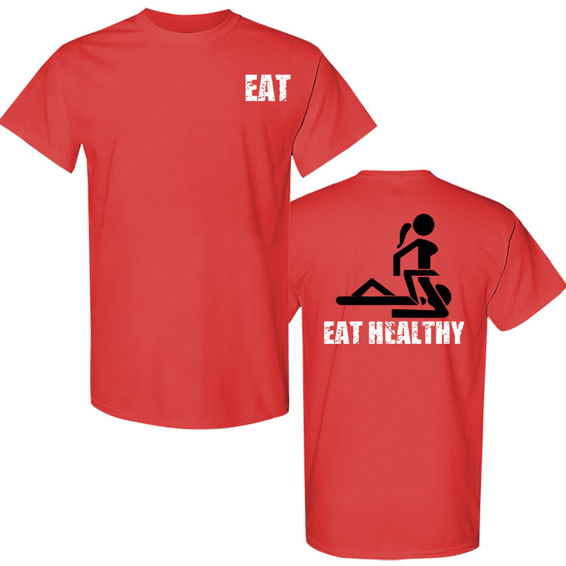 Eat Healthy Printed Men's T-Shirt