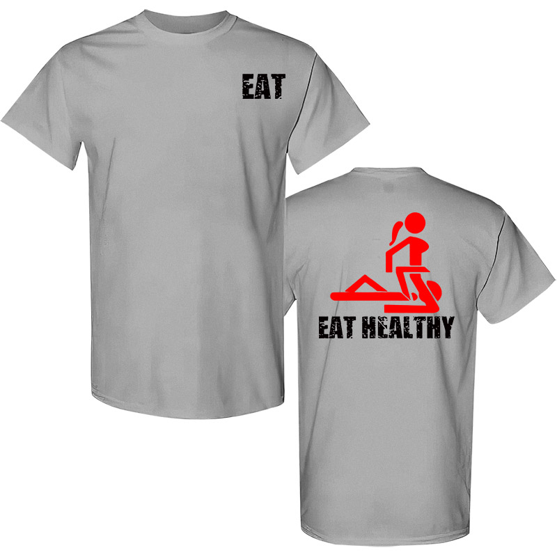 Eat Healthy Printed Men's T-Shirt