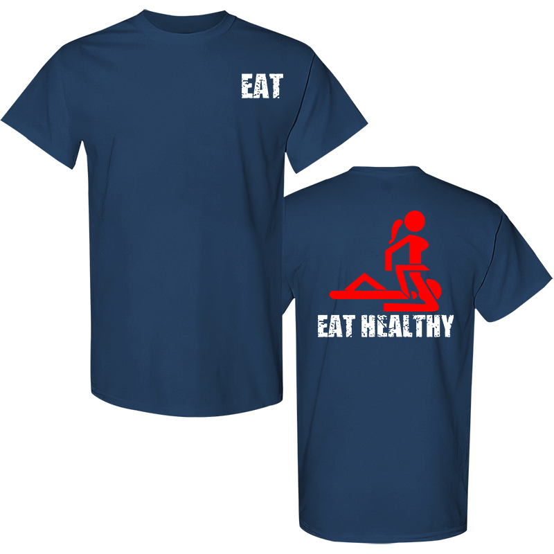 Eat Healthy Printed Men's T-Shirt