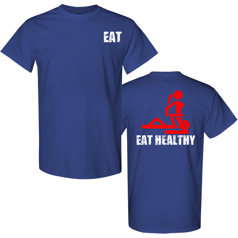 Eat Healthy Printed Men's T-Shirt