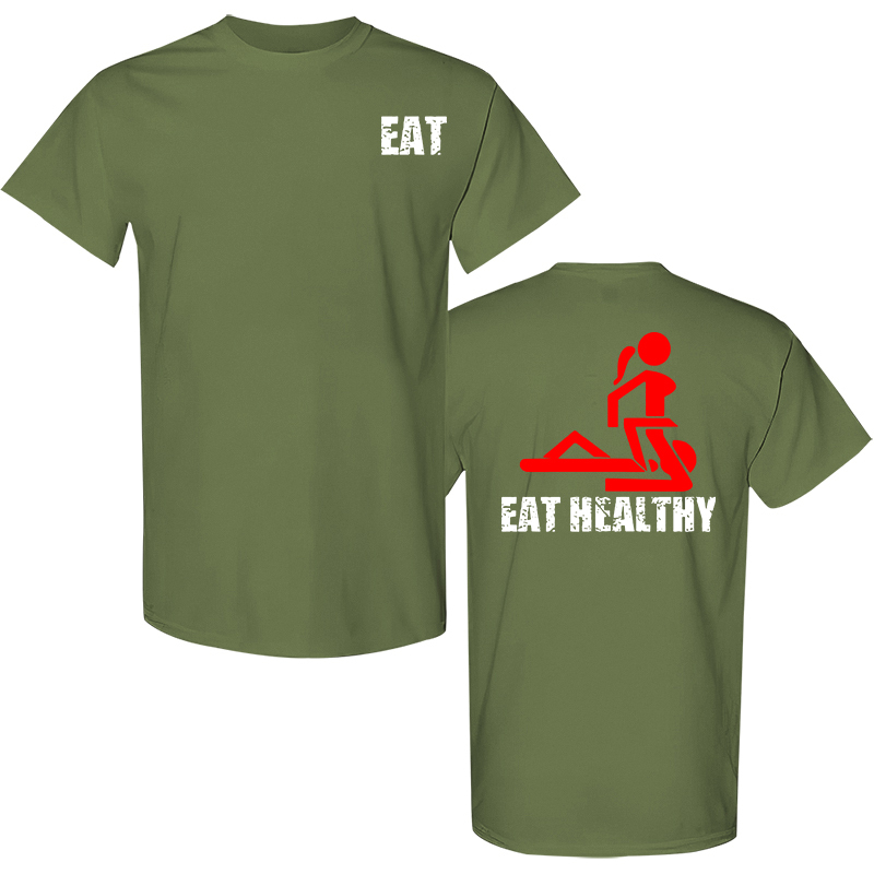 Eat Healthy Printed Men's T-Shirt