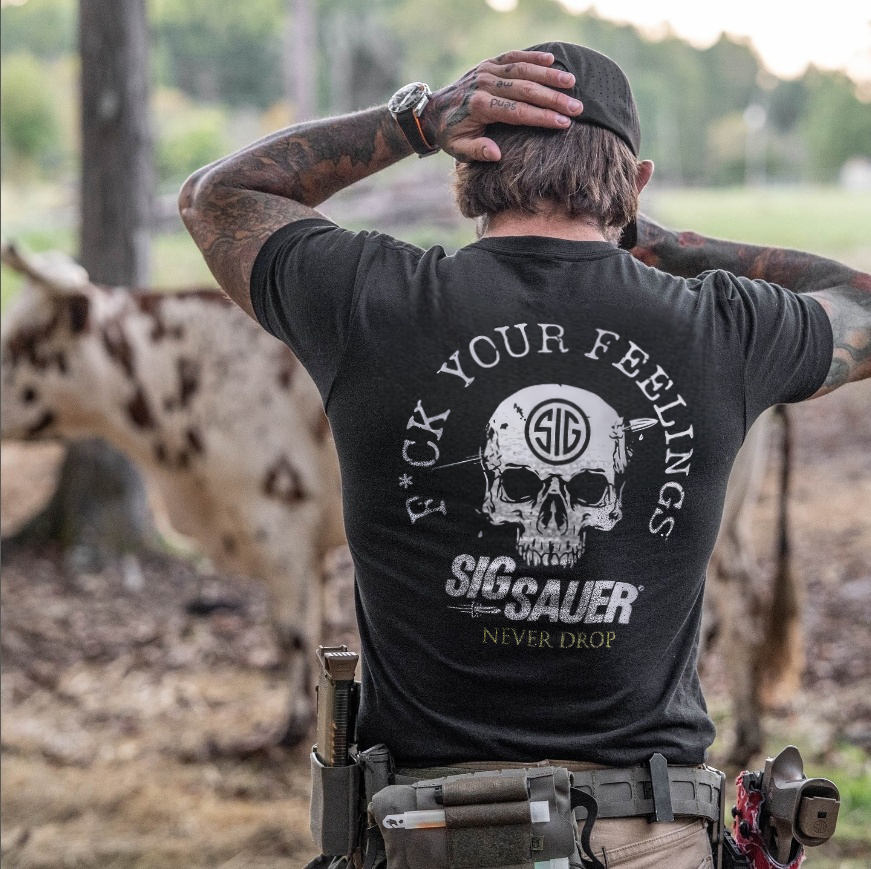 Sig Sauer Never Drop Printed Men's T-Shirt