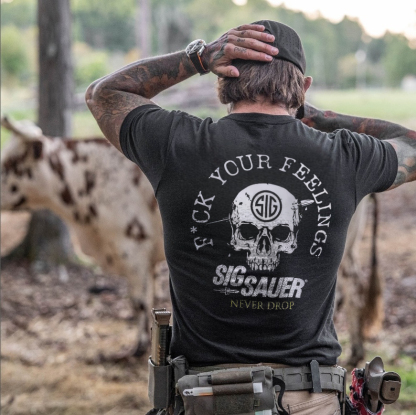 Sig Sauer Never Drop Printed Men's T-Shirt