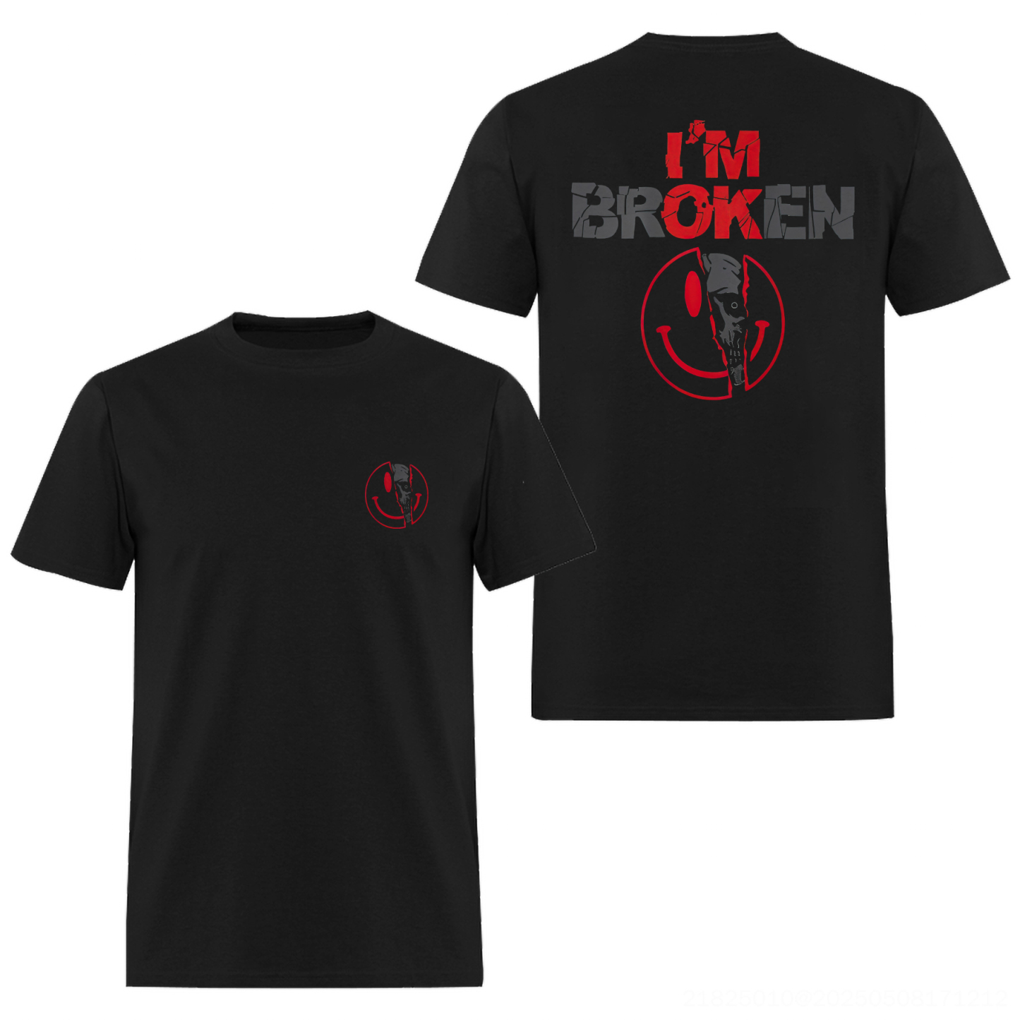 I'm Ok I'm Broken Printed Men's T-shirt