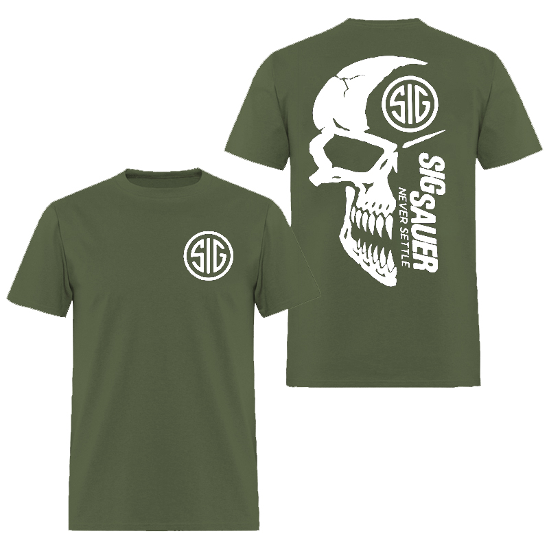 Sig Sauer Never Settle Printed Men's T-shirt