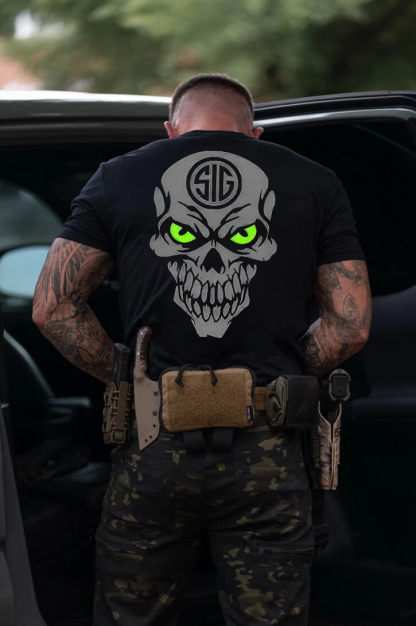 Sig Sauer Skull Printed Men's T-Shirt