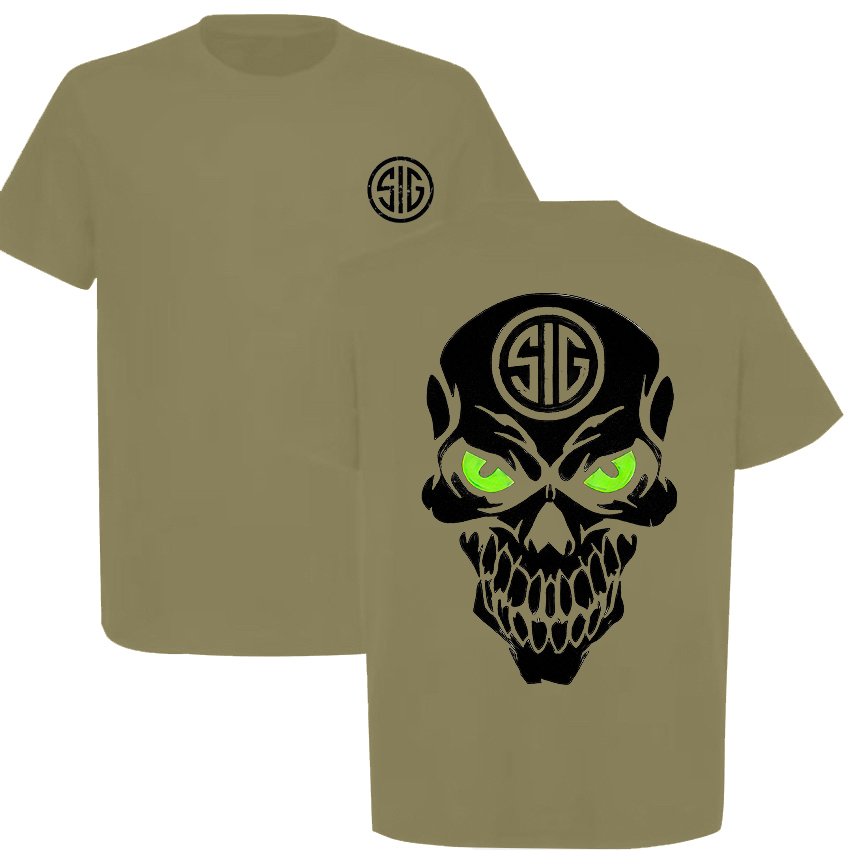 Sig Sauer Skull Printed Men's T-Shirt
