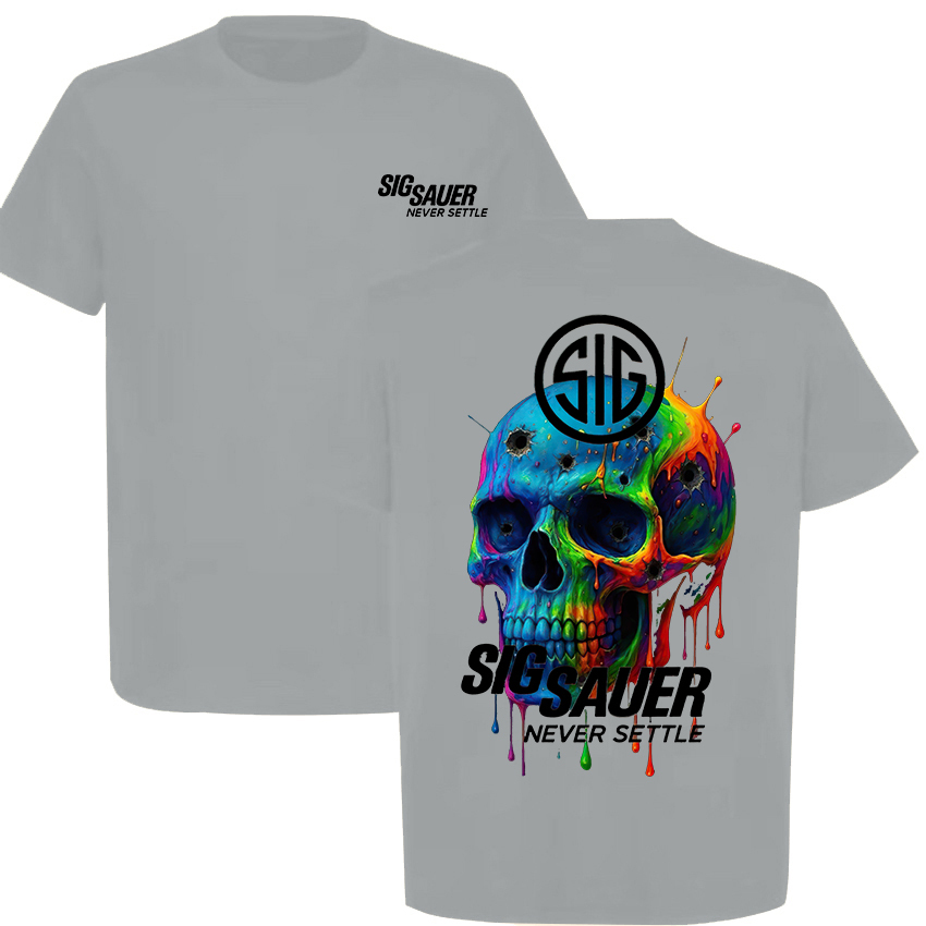 Sig Sauer Never Settle Printed Men's T-Shirt
