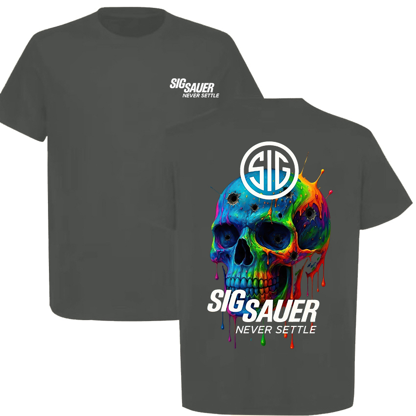 Sig Sauer Never Settle Printed Men's T-Shirt