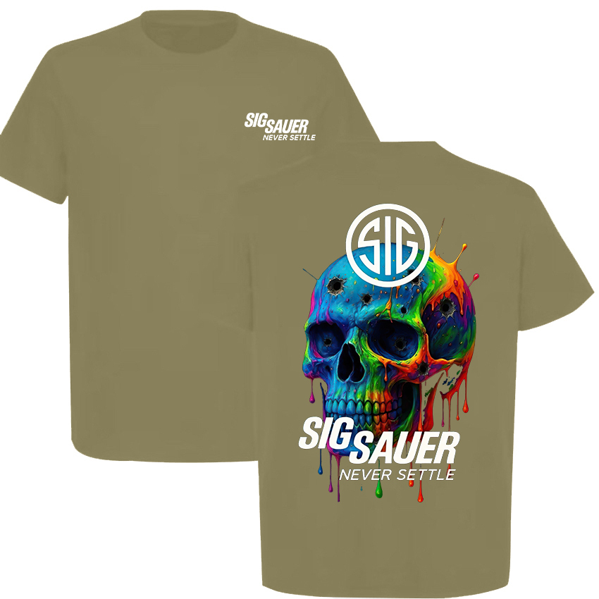 Sig Sauer Never Settle Printed Men's T-Shirt