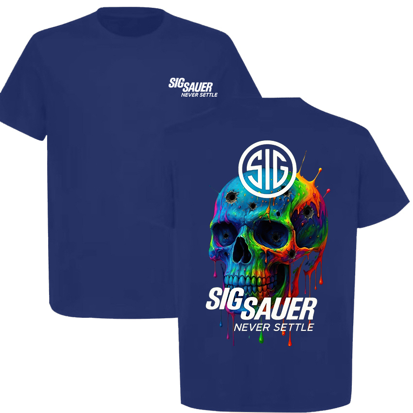 Sig Sauer Never Settle Printed Men's T-Shirt