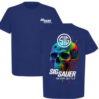 Sig Sauer Never Settle Printed Men's T-Shirt