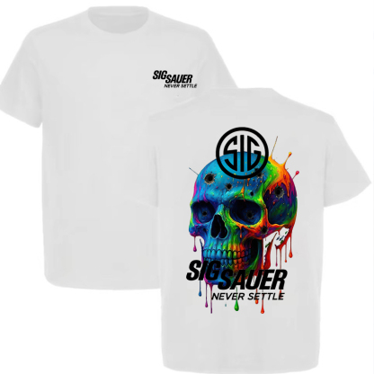 Sig Sauer Never Settle Printed Men's T-Shirt