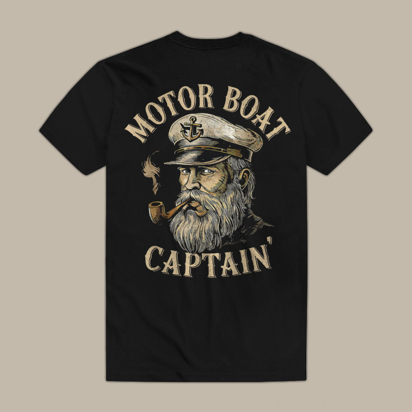 Motor Boat Captain' Printed Men's T-shirt